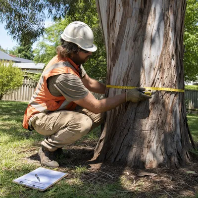 Measuring tree trunk diameter for Central Coast Council permit