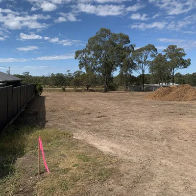 After: Block prep near Tuggerah for a shed build, Central Coast