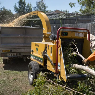 Mulching & Wood Chipping in Central Coast. On-site chipping of prunings and storm debris, plus bulk garden mulch delivered fresh or aged across the Central Coast.